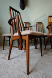 Niels Koefoed 'Eva' Dining Chairs in Solid Teak (Set of 6) – Denmark, 1960s