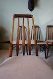 Niels Koefoed 'Eva' Dining Chairs in Solid Teak (Set of 6) – Denmark, 1960s