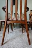 Niels Koefoed 'Eva' Dining Chairs in Solid Teak (Set of 6) – Denmark, 1960s