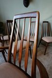 Niels Koefoed 'Eva' Dining Chairs in Solid Teak (Set of 6) – Denmark, 1960s