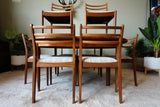 Victor B. Wilkins G-Plan Fresco Extending Dining Table & 8 Chairs in Teak – United Kingdom, 1960s