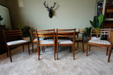 Victor B. Wilkins G-Plan Fresco Extending Dining Table & 8 Chairs in Teak – United Kingdom, 1960s