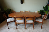 Victor B. Wilkins G-Plan Fresco Extending Dining Table & 8 Chairs in Teak – United Kingdom, 1960s