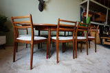 Victor B. Wilkins G-Plan Fresco Extending Dining Table & 8 Chairs in Teak – United Kingdom, 1960s