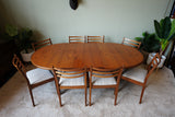 Victor B. Wilkins G-Plan Fresco Extending Dining Table & 8 Chairs in Teak – United Kingdom, 1960s