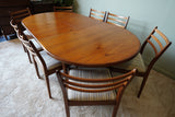 Victor B. Wilkins G-Plan Fresco Extending Dining Table & 8 Chairs in Teak – United Kingdom, 1960s