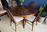 Koefoeds Hornslet Rosewood Dining Set — Danish Mid-Century - Table and Chairs