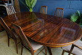 Koefoeds Hornslet Rosewood Dining Set — Danish Mid-Century - Table and Chairs