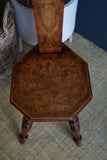 Vintage Beech and Oak Heart-Back Chair