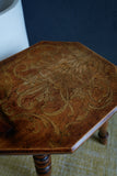 Vintage Beech and Oak Heart-Back Chair