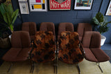 Set of 8 Pieff eleganza Chrome Dining Chairs – 1970s British Modern Design (For Reupholstery)