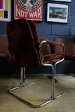 Set of 8 Pieff eleganza Chrome Dining Chairs – 1970s British Modern Design (For Reupholstery)