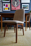 Mid-Century Danish Teak Extending Dining Table and 4 Chairs