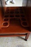 Mid-Century Teak Drinks Cabinet on Castors