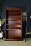 Tudor Style Solid Oak Old Charm Open Front Bookcase