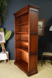 Tudor Style Solid Oak Old Charm Open Front Bookcase