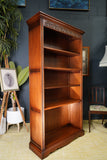 Tudor Style Solid Oak Old Charm Open Front Bookcase