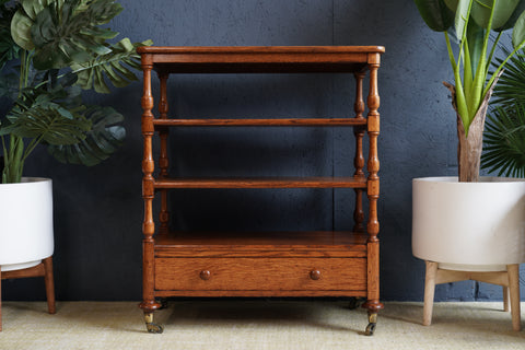 Victorian Walnut Whatnot – 19th Century Display Stand