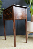 Antique Early 20th Century Mahogany Side Table – Inlaid Detailing