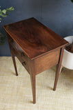 Antique Early 20th Century Mahogany Side Table – Inlaid Detailing