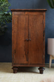 Antique Rosewood Cupboard with Turned Legs