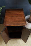 Antique Rosewood Cupboard with Turned Legs