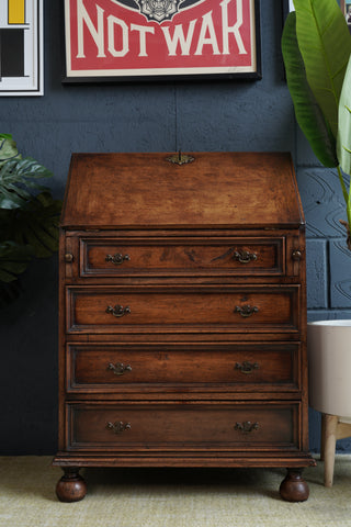Georgian Oak Small Bureau – George lll. 18th Century Style Writing Desk
