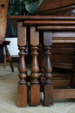 Old Charm Oak Nest of Tables — Antique English Craftsmanship
