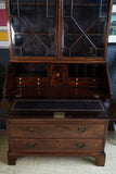 George III Mahogany Bureau Bookcase — 18th Century English Refinement