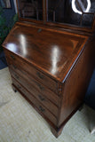 George III Mahogany Bureau Bookcase — 18th Century English Refinement