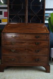 George III Mahogany Bureau Bookcase — 18th Century English Refinement