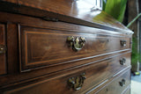 George III Mahogany Bureau Bookcase — 18th Century English Refinement
