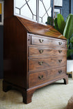 George III Mahogany Bureau Bookcase — 18th Century English Refinement