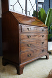 George III Mahogany Bureau Bookcase — 18th Century English Refinement