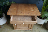 Victorian Small Pine Cupboard — Rustic 19th Century Charm