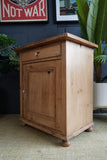 Victorian Small Pine Cupboard — Rustic 19th Century Charm