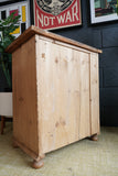 Victorian Small Pine Cupboard — Rustic 19th Century Charm