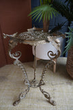 Antique Brass Plant Stand – Ornate Victorian-Style Display Stand