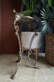 Antique Brass Plant Stand – Ornate Victorian-Style Display Stand