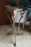 Antique Brass Plant Stand – Ornate Victorian-Style Display Stand