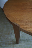 Mid-Century Danish Teak Round Coffee Table