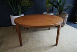 Mid-Century Danish Teak Round Coffee Table