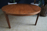 Mid-Century Danish Teak Round Coffee Table