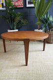 Mid-Century Danish Teak Round Coffee Table