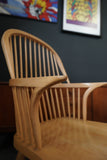 British Windsor Carver Armchairs in Solid Beech – United Kingdom, Mid-20th Century