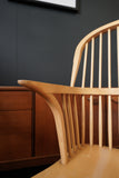 British Windsor Carver Armchairs in Solid Beech – United Kingdom, Mid-20th Century