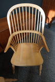 British Windsor Carver Armchairs in Solid Beech – United Kingdom, Mid-20th Century