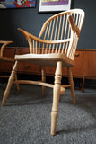 British Windsor Carver Armchairs in Solid Beech – United Kingdom, Mid-20th Century