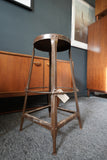 Industrial Counter Stool in Patinated Copper – Mid-20th Century Industrial