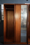 Pair of Austinsuite Teak Sliding Door Wardrobes – British Modern, 1960s